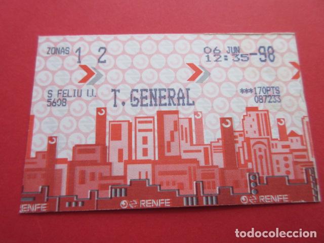 Collectables Transport Tickets: TARJETA RENFE - Ref: COL_RENFE_CERCANIAS - ESTACION S FELIU LL SAN LLOBREGAT - T. GENERAL