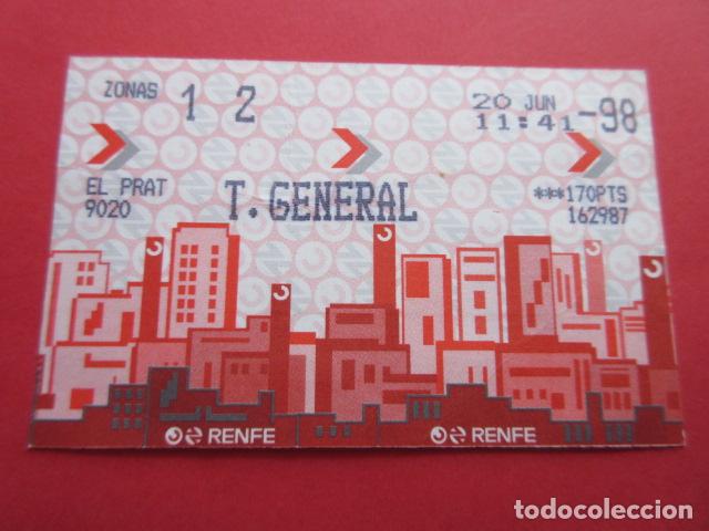 Collectables Transport Tickets: TARJETA RENFE - Ref: COL_RENFE_CERCANIAS - ESTACION EL PRAT - T. GENERAL
