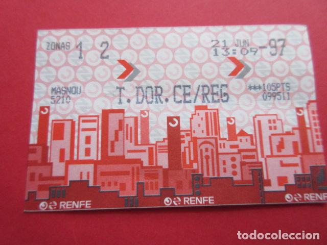Collectables Transport Tickets: TARJETA RENFE - Ref: COL_RENFE_CERCANIAS - ESTACION MASNOU - T. DORM. CE/REG