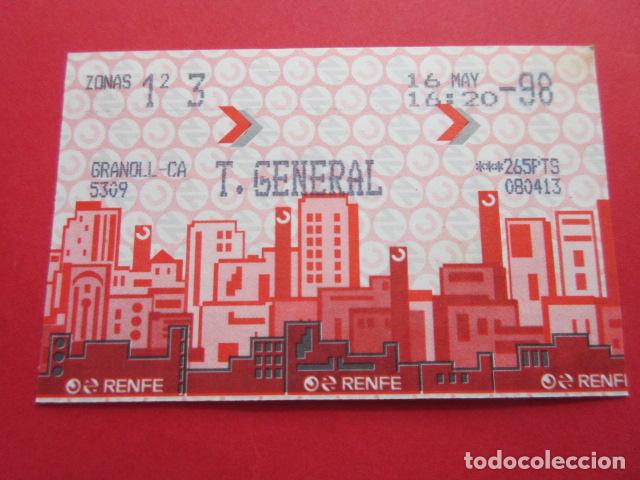 Collectables Transport Tickets: TARJETA RENFE - Ref: COL_RENFE_CERCANIAS - ESTACION GRANOLLERS GRANOLL -CA - T. GENERAL