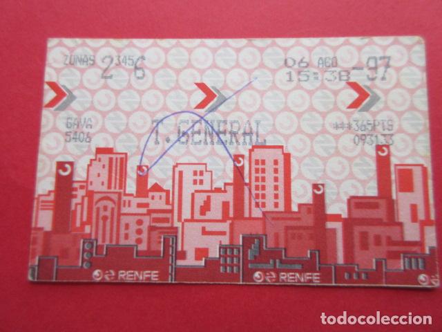 Collectables Transport Tickets: TARJETA RENFE - Ref: COL_RENFE_CERCANIAS - ESTACION GAVA - T. GENERAL