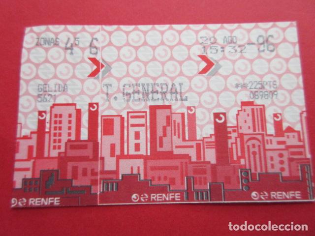 Collectables Transport Tickets: TARJETA RENFE - Ref: COL_RENFE_CERCANIAS - ESTACION GELIDA - T. GENERAL