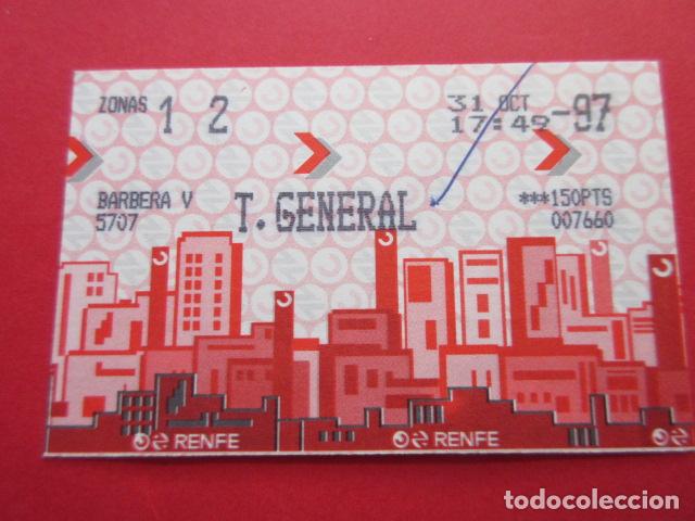 Colecionismos Bilhetes de Transporte: TARJETA RENFE - Ref: COL_RENFE_CERCANIAS - ESTACION BARBERA V - T. GENERAL