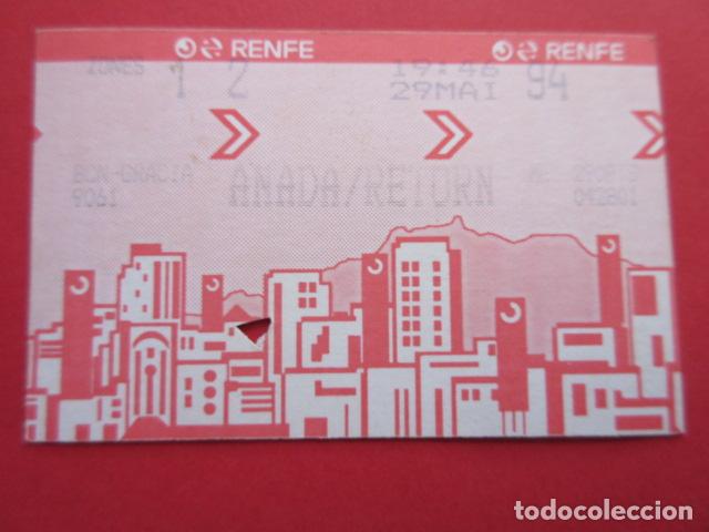 Colecionismos Bilhetes de Transporte: TARJETA RENFE - Ref: COL_RENFE_CERCANIAS - ESTACION BCN- GRACIA - ANADA/RETORN BARCELONA