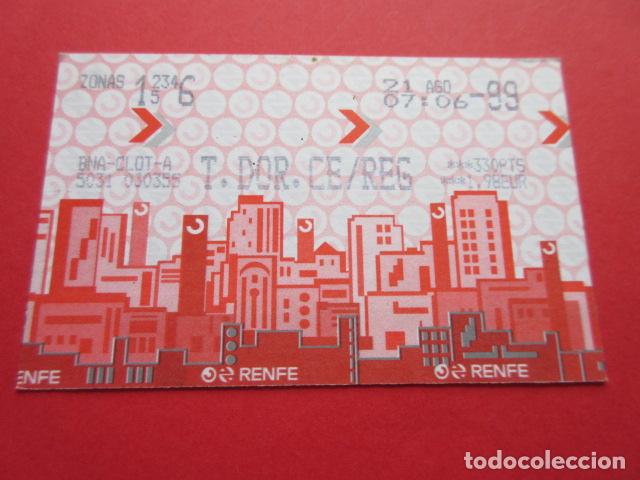 Colecionismos Bilhetes de Transporte: TARJETA RENFE - Ref: COL_RENFE_CERCANIAS - BARCELONA CLOT A - T.DOR. CE/REG