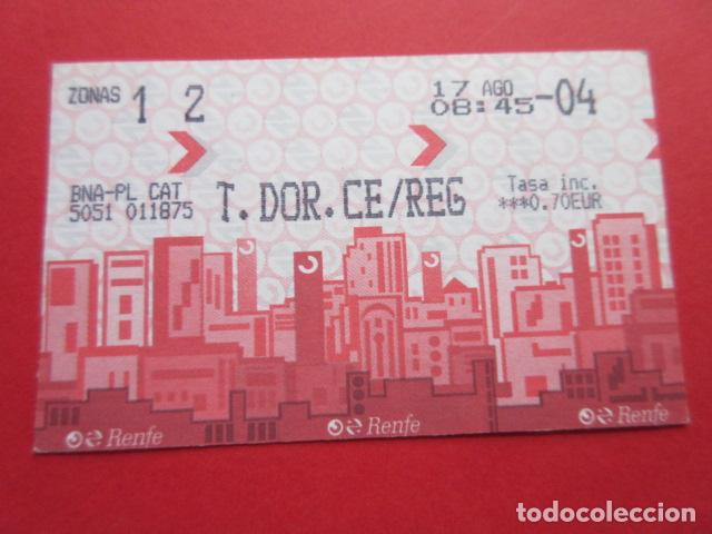 Colecionismos Bilhetes de Transporte: TARJETA RENFE - Ref: COL_RENFE_CERCANIAS - BARCELONA PL CAT PLAZA CATALU&Ntilde;A - T.DOR. CE/REG