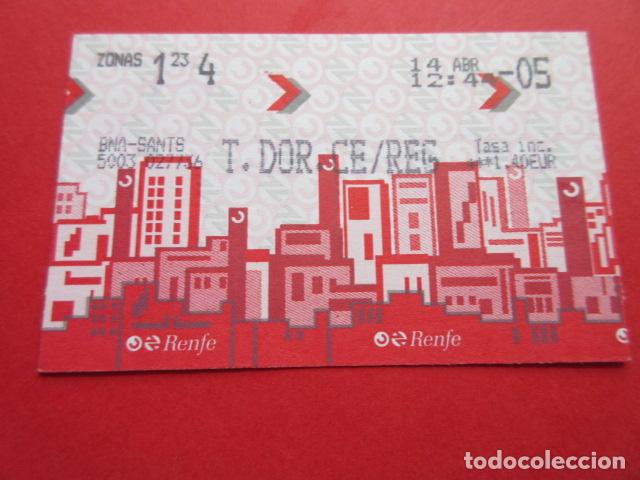 Colecionismos Bilhetes de Transporte: TARJETA RENFE - Ref: COL_RENFE_CERCANIAS - BARCELONA BNA SANTS - T.DOR. CE/REG