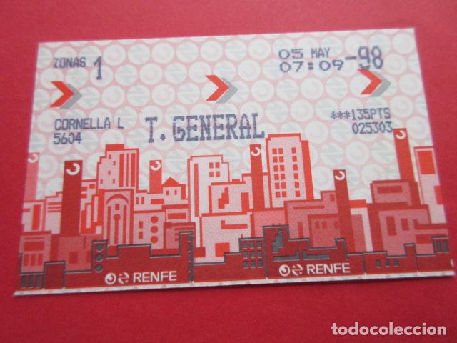 Colecionismos Bilhetes de Transporte: TARJETA RENFE - Ref: COL_RENFE_CERCANIAS - CORNELLA LL - T. GENERAL