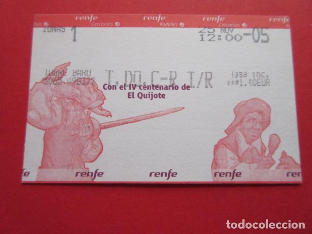 Collectables Transport Tickets: TARJETA RENFE - Ref: COL_RENFE_CERCANIAS TORRE BARO T.DO.C-RI/R V CENTENARIO DON QUIJOTE