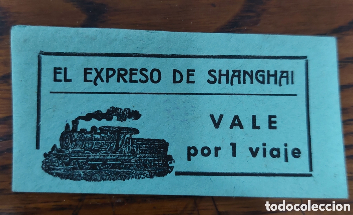 Collectionnisme Billets de transport: Antiguo ticket feria shanghai