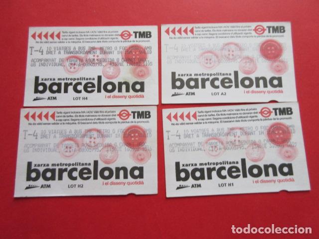 Colecionismos Bilhetes de Transporte: ref: DISCOT_01 - 4 TARJETA - COLECCI&Oacute;N MAGNETICA DISE&Ntilde;O COTIDIANO BARCELONA - LEER INTERIOR