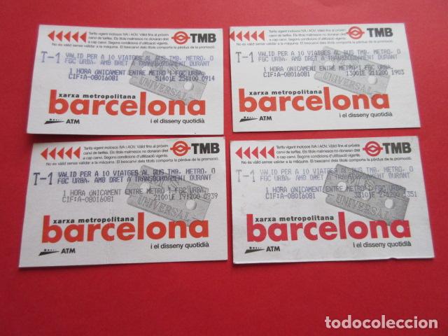 Colecionismos Bilhetes de Transporte: ref: DISCOT_01 - 4 TARJETA - COLECCI&Oacute;N MAGNETICA DISE&Ntilde;O COTIDIANO BARCELONA - LEER INTERIOR