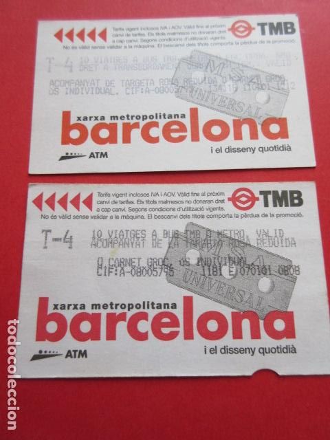 Colecionismos Bilhetes de Transporte: ref: DISCOT_01 - 2 TARJETA - COLECCI&Oacute;N MAGNETICA DISE&Ntilde;O COTIDIANO BARCELONA - LEER INTERIOR