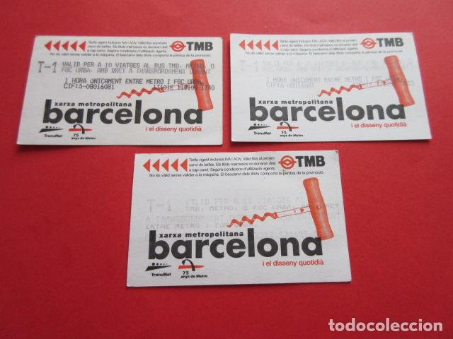 Colecionismos Bilhetes de Transporte: ref: DISCOT_01 - 3 TARJETA - COLECCI&Oacute;N MAGNETICA DISE&Ntilde;O COTIDIANO BARCELONA - LEER INTERIOR