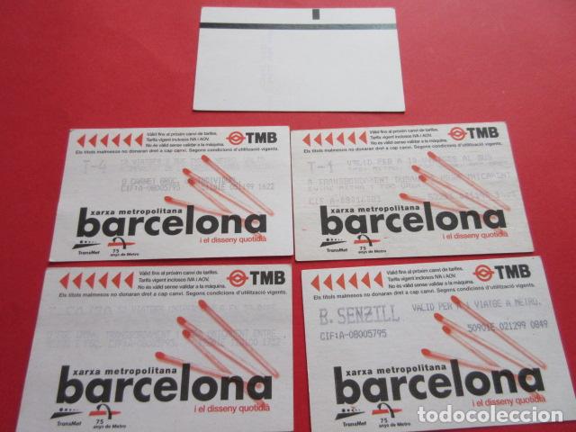 Colecionismos Bilhetes de Transporte: ref: DISCOT_01 - 4 TARJETA - COLECCI&Oacute;N MAGNETICA DISE&Ntilde;O COTIDIANO BARCELONA - LEER INTERIOR