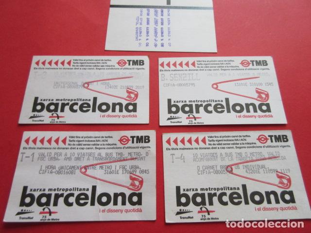 Colecionismos Bilhetes de Transporte: ref: DISCOT_01 - 4 TARJETA - COLECCI&Oacute;N MAGNETICA DISE&Ntilde;O COTIDIANO BARCELONA - LEER INTERIOR
