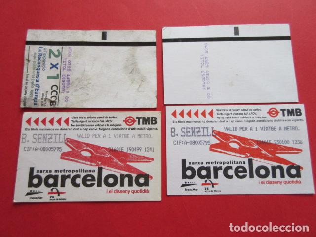 Colecionismos Bilhetes de Transporte: ref: DISCOT_01 - 2 TARJETA - COLECCI&Oacute;N MAGNETICA DISE&Ntilde;O COTIDIANO BARCELONA - LEER INTERIOR