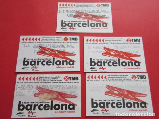 Colecionismos Bilhetes de Transporte: ref: DISCOT_01 - 5 TARJETA - COLECCI&Oacute;N MAGNETICA DISE&Ntilde;O COTIDIANO BARCELONA - LEER INTERIOR