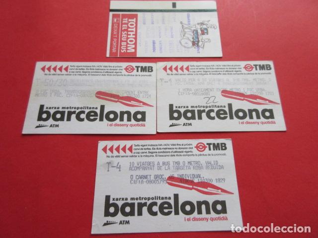 Collectionnisme Billets de transport: ref: DISCOT_01 - 3 TARJETA - COLECCI&Oacute;N MAGNETICA DISE&Ntilde;O COTIDIANO BARCELONA - LEER INTERIOR