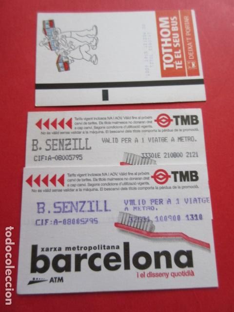 Collectionnisme Billets de transport: ref: DISCOT_01 - 2 TARJETA - COLECCI&Oacute;N MAGNETICA DISE&Ntilde;O COTIDIANO BARCELONA - LEER INTERIOR