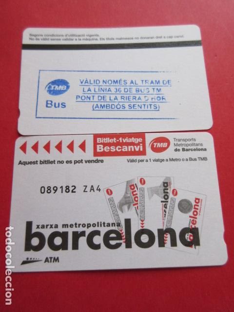 Collectionnisme Billets de transport: ref: DISCOT_01 - 1 TARJETA LINEA 36 - COLECCI&Oacute;N MAGNETICA DISE&Ntilde;O COTIDIANO BARCELONA - LEER INTERIOR