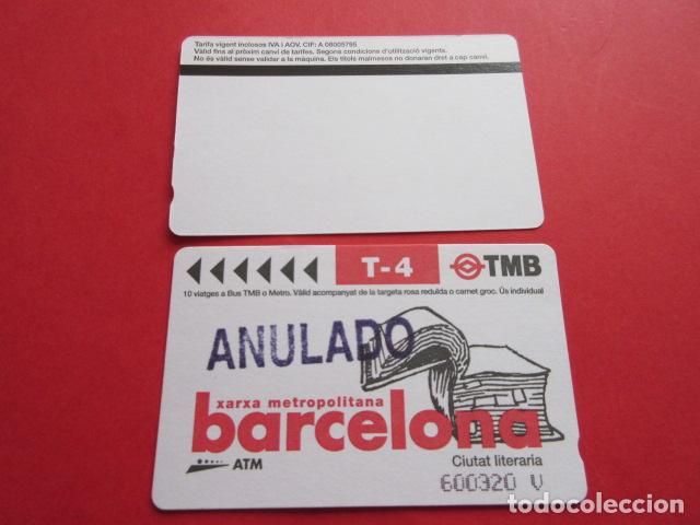 Coleccionismo Billetes de transporte: ref: DISCOT_01 - 1 TARJETA VER SELLO- COLECCI&Oacute;N MAGNETICA DISE&Ntilde;O COTIDIANO BARCELONA - LEER INTERIOR