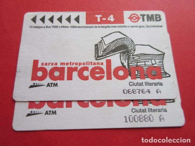 Coleccionismo Billetes de transporte: ref: DISCOT_01 - 2 TARJETA - COLECCI&Oacute;N MAGNETICA DISE&Ntilde;O COTIDIANO BARCELONA - LEER INTERIOR