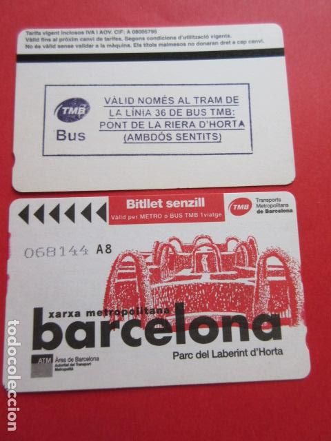 Coleccionismo Billetes de transporte: ref: DISCOT_01 - 1 TARJETA VER SELLO- COLECCI&Oacute;N MAGNETICA DISE&Ntilde;O COTIDIANO BARCELONA - LEER INTERIOR