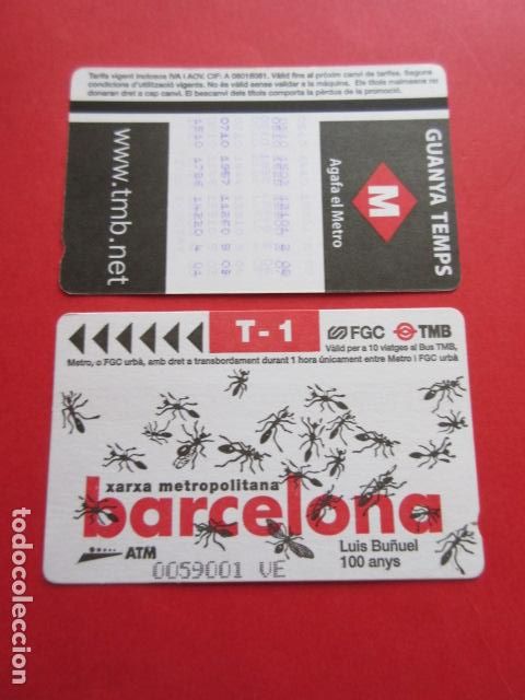 Sammeln von Fahrkarten: ref: DISCOT_01 - 1 TARJETA - COLECCI&Oacute;N MAGNETICA DISE&Ntilde;O COTIDIANO BARCELONA - LEER INTERIOR