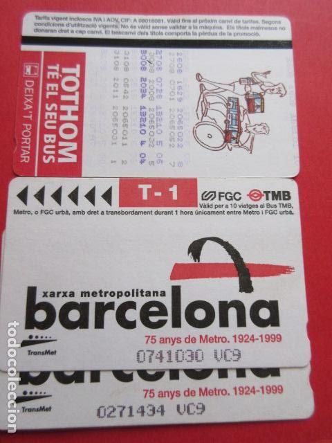 Sammeln von Fahrkarten: ref: DISCOT_01 - 1 TARJETA - COLECCI&Oacute;N MAGNETICA DISE&Ntilde;O COTIDIANO BARCELONA - LEER INTERIOR