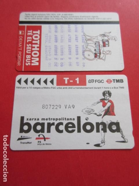 Sammeln von Fahrkarten: ref: DISCOT_01 - 1 TARJETA - COLECCI&Oacute;N MAGNETICA DISE&Ntilde;O COTIDIANO BARCELONA - LEER INTERIOR