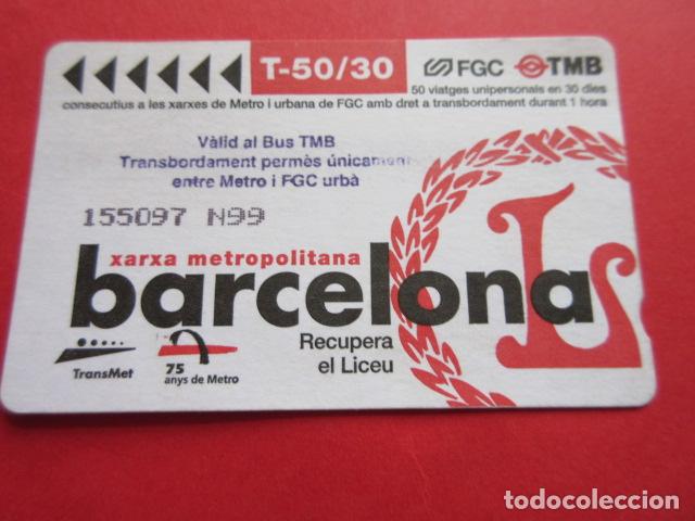 Colecionismos Bilhetes de Transporte: ref: DISCOT_01 - 1 TARJETA VER SELLO- COLECCI&Oacute;N MAGNETICA DISE&Ntilde;O COTIDIANO BARCELONA - LEER INTERIOR