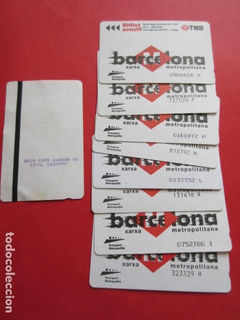 Sammeln von Fahrkarten: ref: DISCOT_01 - 8 TARJETA - COLECCI&Oacute;N MAGNETICA DISE&Ntilde;O COTIDIANO BARCELONA - LEER INTERIOR