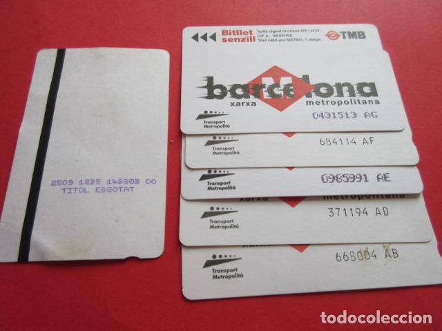 Sammeln von Fahrkarten: ref: DISCOT_01 - 5 TARJETA - COLECCI&Oacute;N MAGNETICA DISE&Ntilde;O COTIDIANO BARCELONA - LEER INTERIOR
