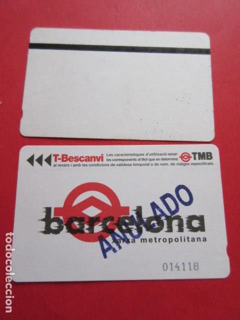 Sammeln von Fahrkarten: ref: DISCOT_01 - 1 TARJETA - COLECCI&Oacute;N MAGNETICA DISE&Ntilde;O COTIDIANO BARCELONA - LEER INTERIOR