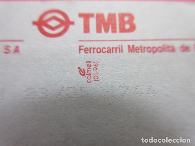 Sammeln von Fahrkarten: ref: TMAGMETRO - VER CALMELL - 1 TARJETA COLECCI&Oacute;N MAGNETICA METRO BARCELONA - LEER INTERIOR