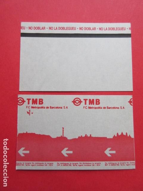 Sammeln von Fahrkarten: ref: TMAGMETRO - CALMELL 4 SIN USAR - 1 TARJETA COLECCI&Oacute;N MAGNETICA METRO BARCELONA - LEER INTERIOR