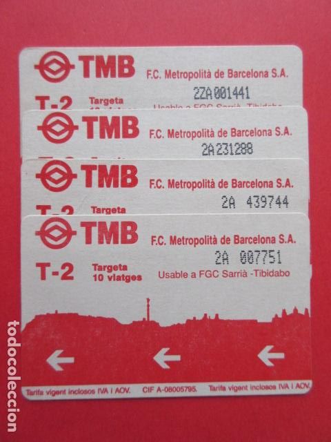 Sammeln von Fahrkarten: ref: TMAGMETRO - VER SERIES - 4 TARJETA COLECCI&Oacute;N MAGNETICA METRO BARCELONA - LEER INTERIOR