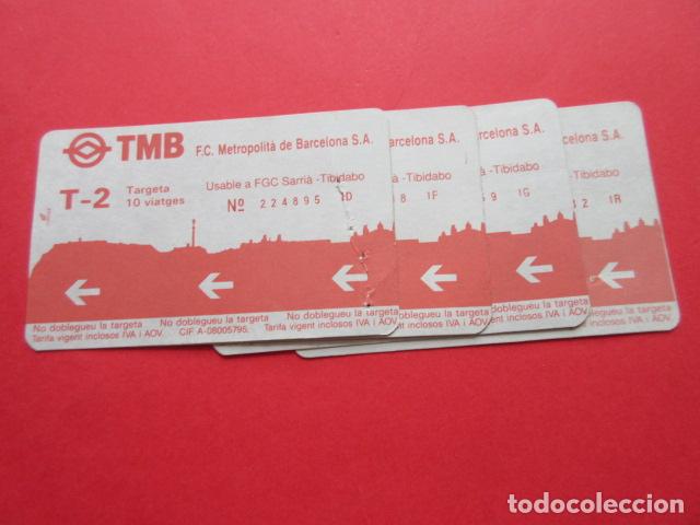 Collectables Transport Tickets: ref: TMAGMETRO - VER SERIES Y PUBLICI- 4 TARJETA COLECCI&Oacute;N MAGNETICA METRO BARCELONA - LEER INTERIOR
