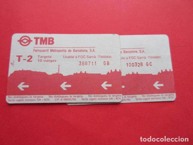 Collectables Transport Tickets: ref: TMAGMETRO - VER SERIES Y PUBLICI- 2 TARJETA COLECCI&Oacute;N MAGNETICA METRO BARCELONA - LEER INTERIOR