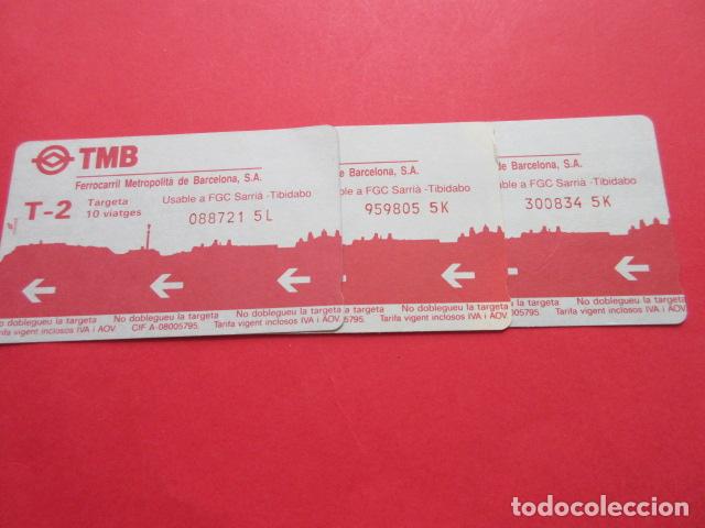 Collectables Transport Tickets: ref: TMAGMETRO - VER SERIES Y PUBLICI- 3 TARJETA COLECCI&Oacute;N MAGNETICA METRO BARCELONA - LEER INTERIOR