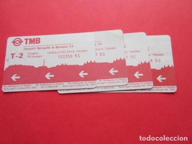 Collectables Transport Tickets: ref: TMAGMETRO - VER SERIE Y PUBLICI- 4 TARJETA COLECCI&Oacute;N MAGNETICA METRO BARCELONA - LEER INTERIOR