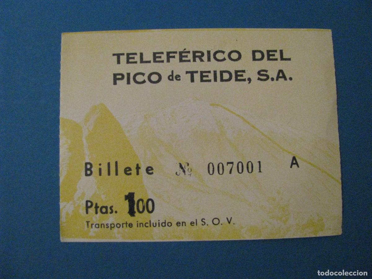 Collectables Transport Tickets: BILLETE DE TELEF&Eacute;RICO DEL PICO DE TEIDE, S. A. 100 PTAS.
