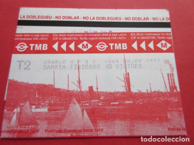 Coleccionismo Billetes de transporte: ref: TARMAGTBM - 1 TARJETA VER - COLECCI&Oacute;N MAGNETICA BARCELONA - LEER INTERIOR
