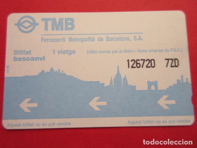 Coleccionismo Billetes de transporte: ref: TARMAGTBM - 1 TARJETA METRO VER - COLECCI&Oacute;N MAGNETICA BARCELONA - LEER INTERIOR