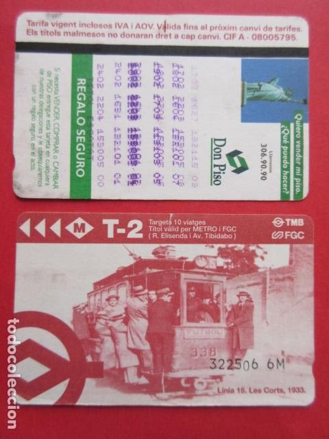 Coleccionismo Billetes de transporte: ref: TARMAGTBM - 1 TARJETA METRO T-2 VER - COLECCI&Oacute;N MAGNETICA BARCELONA - LEER INTERIOR