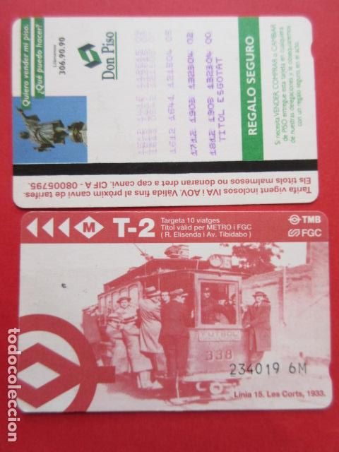 Coleccionismo Billetes de transporte: ref: TARMAGTBM - 1 TARJETA METRO T-2 VER - COLECCI&Oacute;N MAGNETICA BARCELONA - LEER INTERIOR