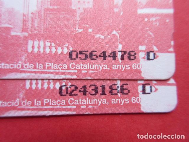 Coleccionismo Billetes de transporte: ref: TARMAGTBM - 2 TARJETA METRO VER - COLECCI&Oacute;N MAGNETICA BARCELONA - LEER INTERIOR