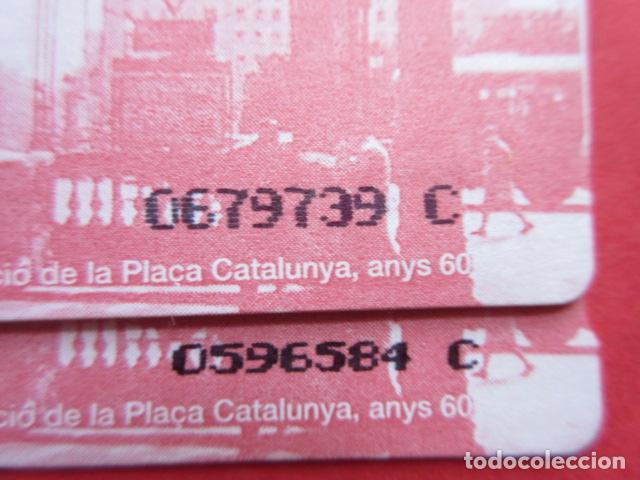 Coleccionismo Billetes de transporte: ref: TARMAGTBM - 2 TARJETA METRO VER - COLECCI&Oacute;N MAGNETICA BARCELONA - LEER INTERIOR