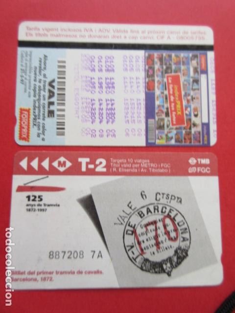 Coleccionismo Billetes de transporte: ref: TARMAGTBM - 1 TARJETA 125 A&Ntilde;OS TRANVIA VER - COLECCI&Oacute;N MAGNETICA BARCELONA - LEER INTERIOR